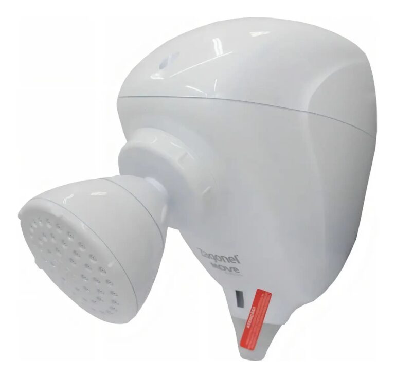Chuveiro Elétrico Fixo Zagonel Move 5500W Branco LED Direcionável