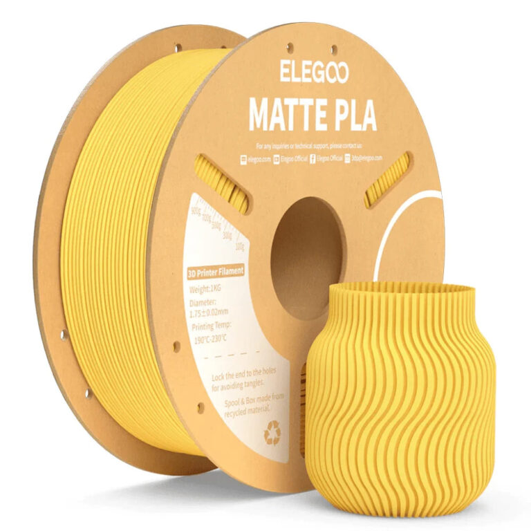 Filamento Elegoo Pla Matte Amarelo 1.75mm 1Kg