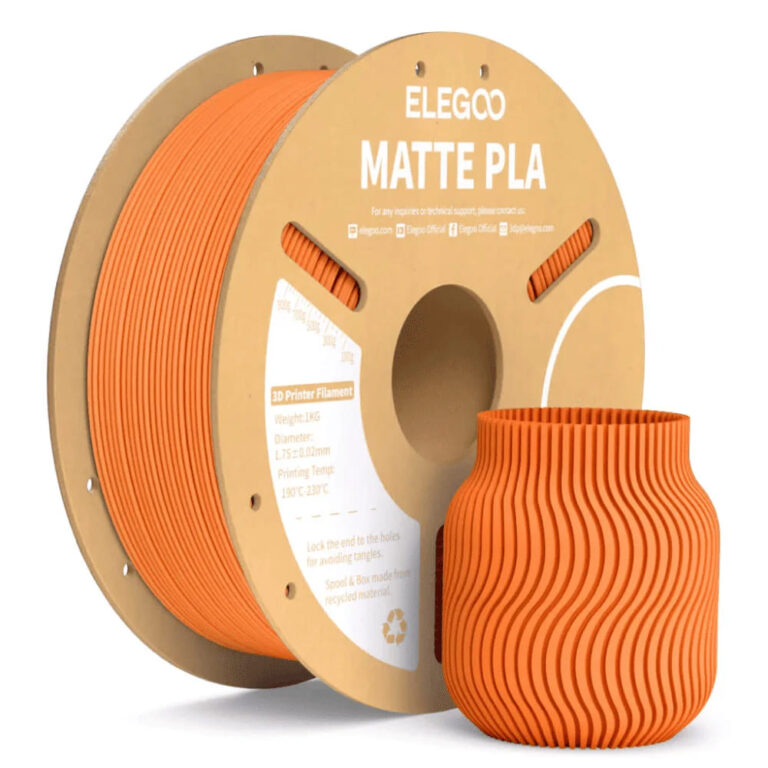 Filamento Elegoo Pla Matte Laranja 1.75mm 1Kg