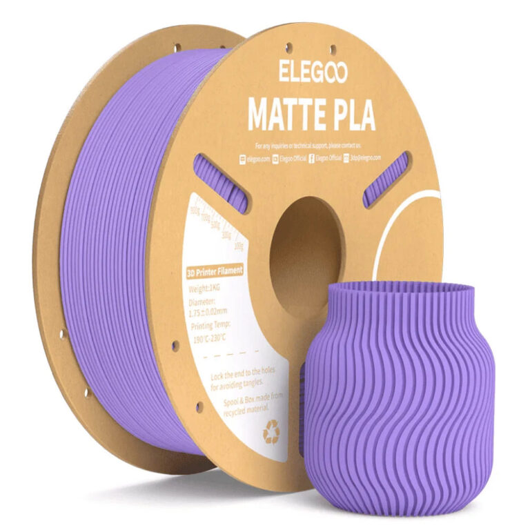 Filamento Elegoo Pla Matte Lavanda 1.75mm 1Kg