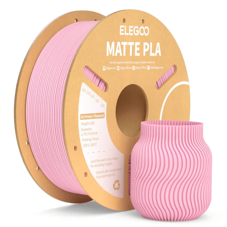 Filamento Elegoo Pla Matte Rosa 1.75mm 1Kg
